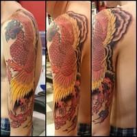 Phoenix half-sleeve