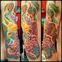 Tropical Fish half-sleeve