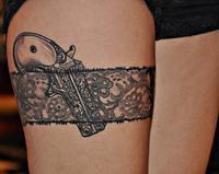 Derringer in Garter